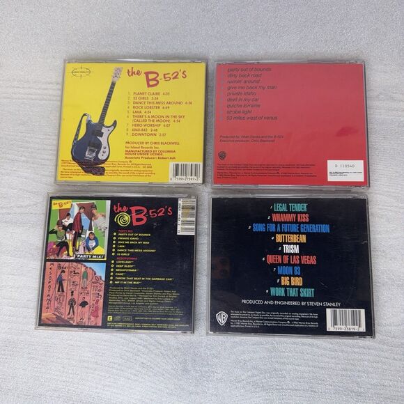 The B-52s Lot of 8 CDs with Booklets, Party Mix Whammy! Satellites Cosmic Thing - Picture 4 of 10